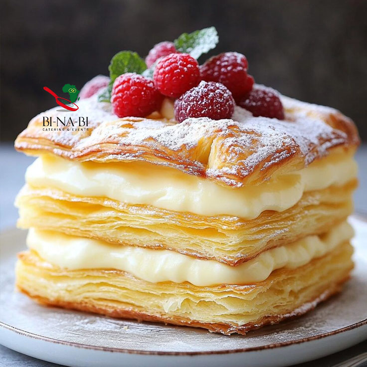 Blätterteig Gebäck mit Füllung